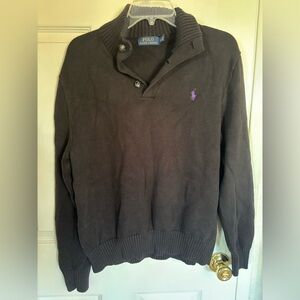 Ralph Lauren Black Cardigan Sweater